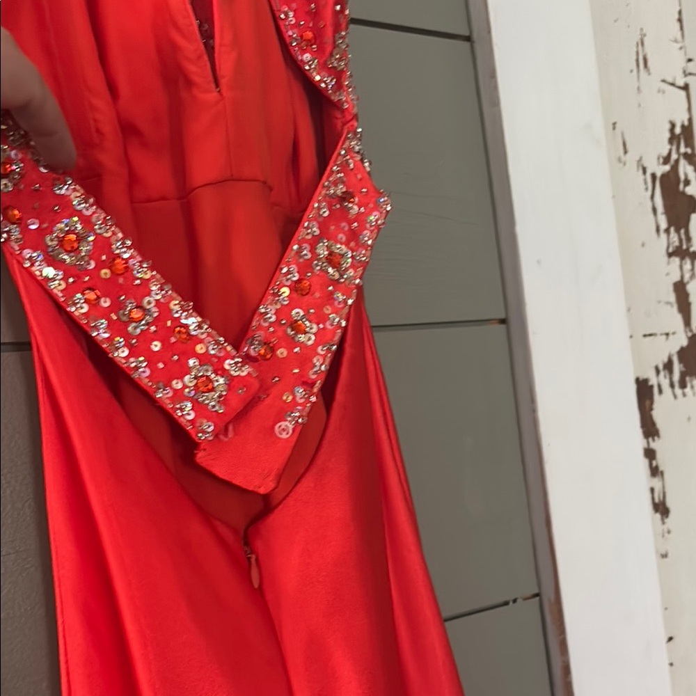 Mori Lee Sequin Halter Prom Gown - Picture 3 of 6